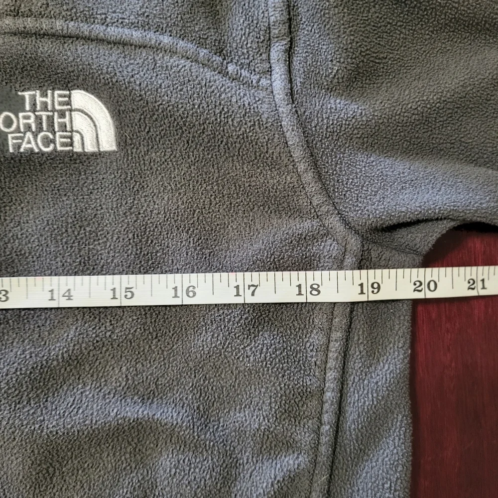 The North Face Zip Up Fleece Jacket Unisex Charcoal Grey Men's‎ Size Small